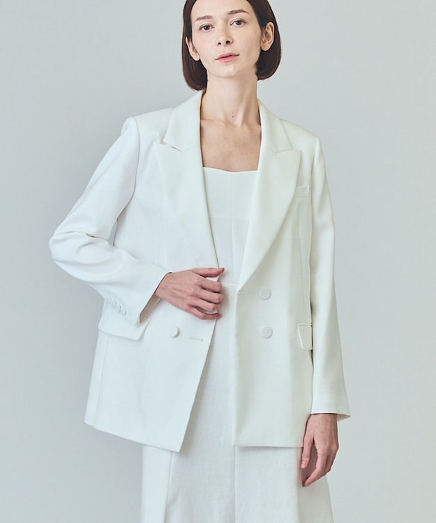 GRACE CONTINENTAL サイドベンツジャケット ホワイト