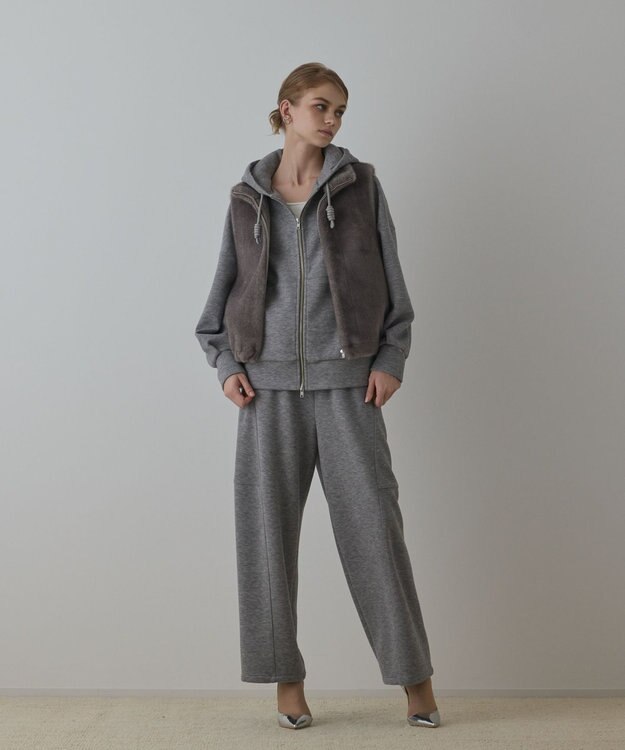 GRACE CONTINENTAL ルーズパーカー グレー