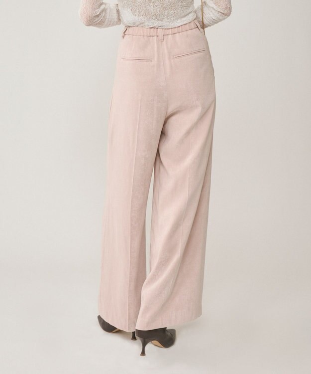 GRACE CONTINENTAL クラッシュサテンパンツ ピンク