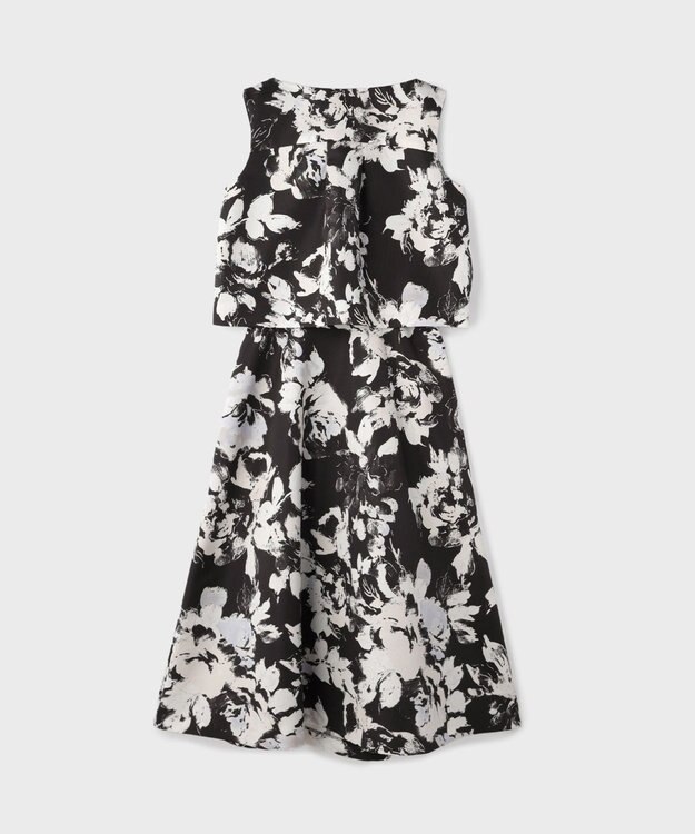 GRACE CONTINENTAL ボタニカルセパレートドレス ブラック