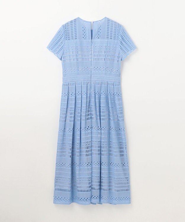 GRACE CONTINENTAL メッシュレースワンピース ブルー