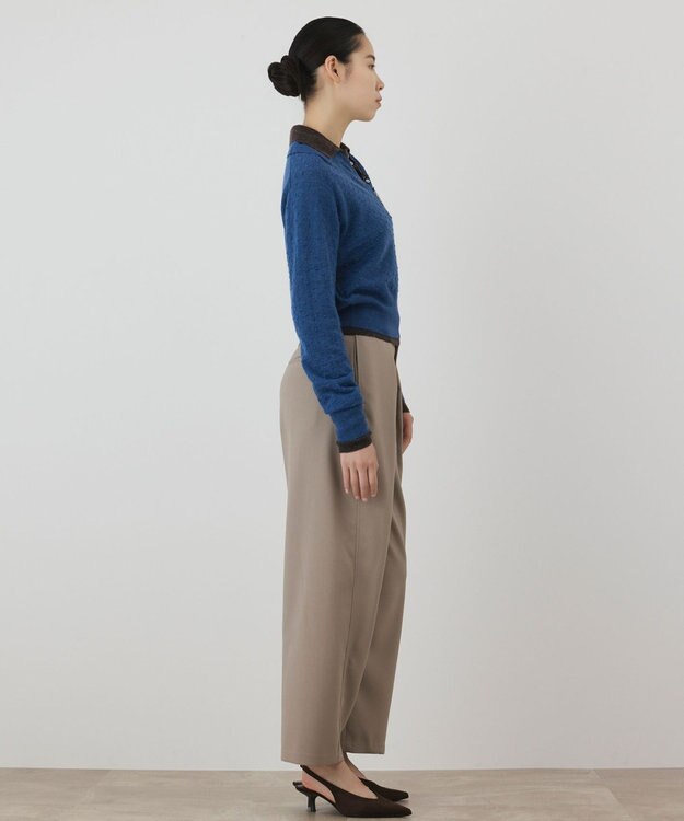 GRACE CONTINENTAL アルパカポロニットトップ ブルー