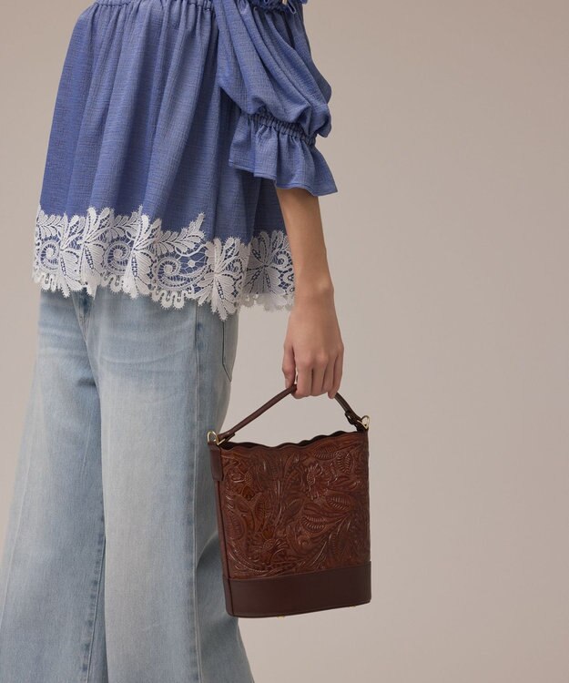 GRACE CONTINENTAL Mini Bucketbag タンブガッティ