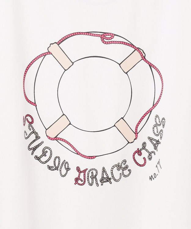 GRACE CONTINENTAL プリントトップ ホワイト