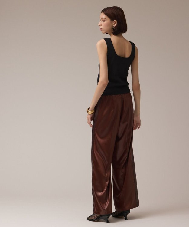 GRACE CONTINENTAL テレコリブトップ ブラック