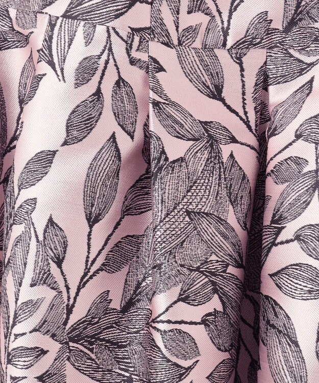 GRACE CONTINENTAL ボタニカルジャガードスカート ピンク