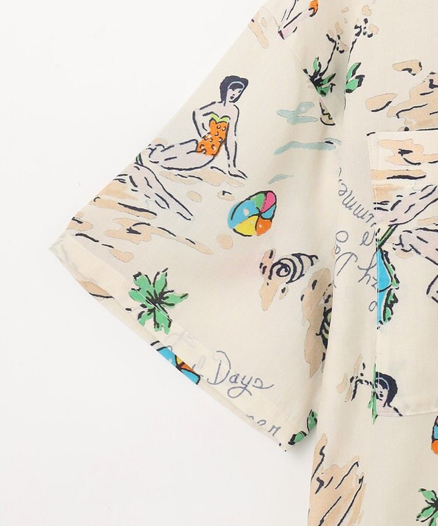 GRACE CONTINENTAL リゾートプリントシャツ キナリ