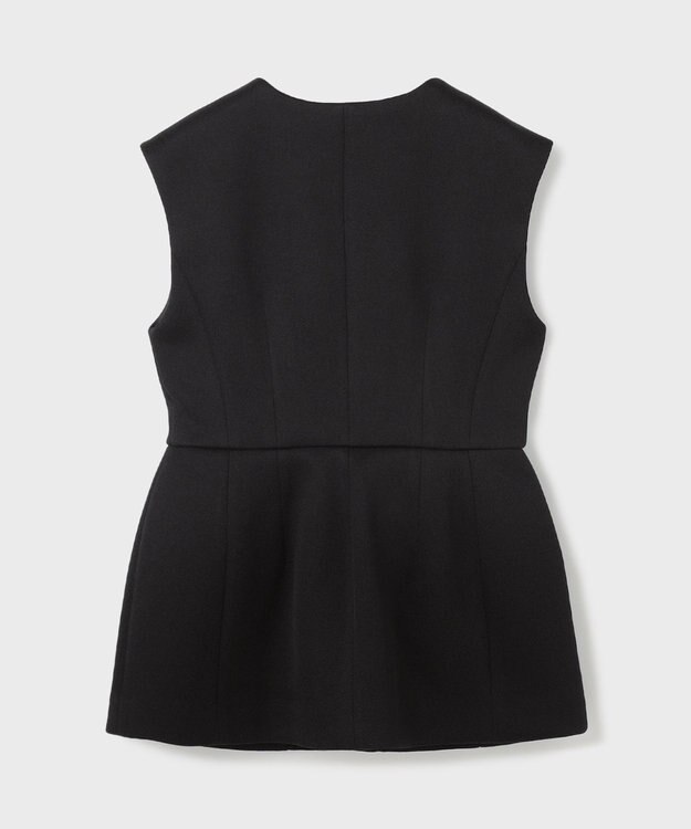 GRACE CONTINENTAL ダンボールニットジレジャケット ブラック