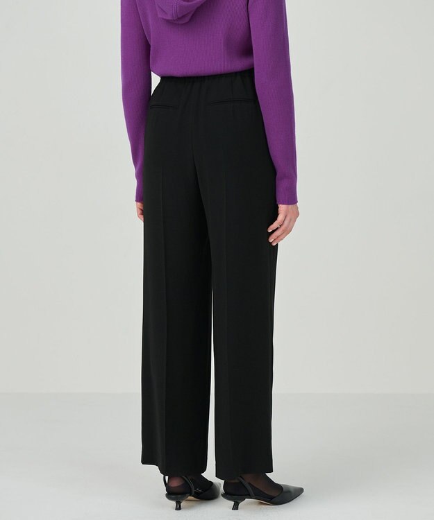 GRACE CONTINENTAL トリアセワイドイージーパンツ ブラック