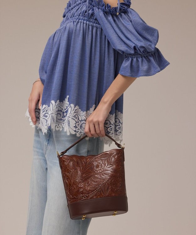 GRACE CONTINENTAL Mini Bucketbag タンブガッティ