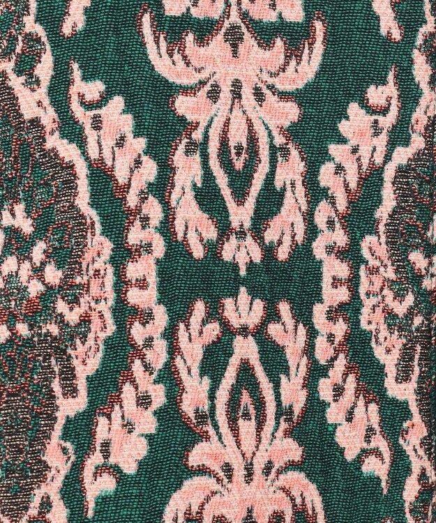 GRACE CONTINENTAL オーナメントジャガードジャケット グリーン