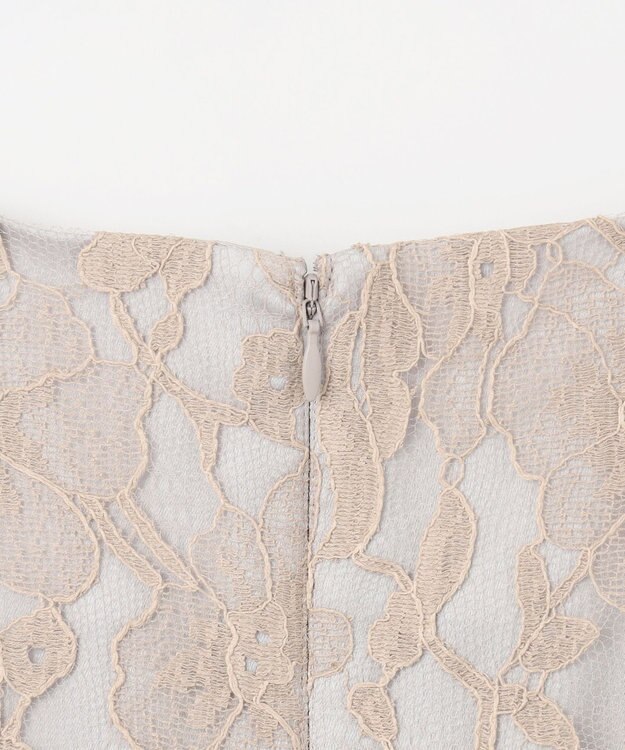 GRACE CONTINENTAL リバーレースタックドレス ベージュ