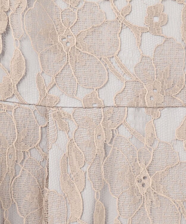 GRACE CONTINENTAL リバーレースタックドレス ベージュ