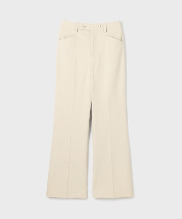 GRACE CONTINENTAL ストレッチフレアパンツ ベージュ