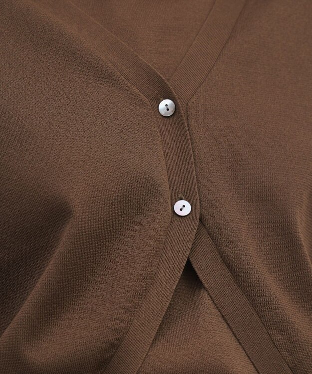 GRACE CONTINENTAL レイヤードニットトップ ブラウン