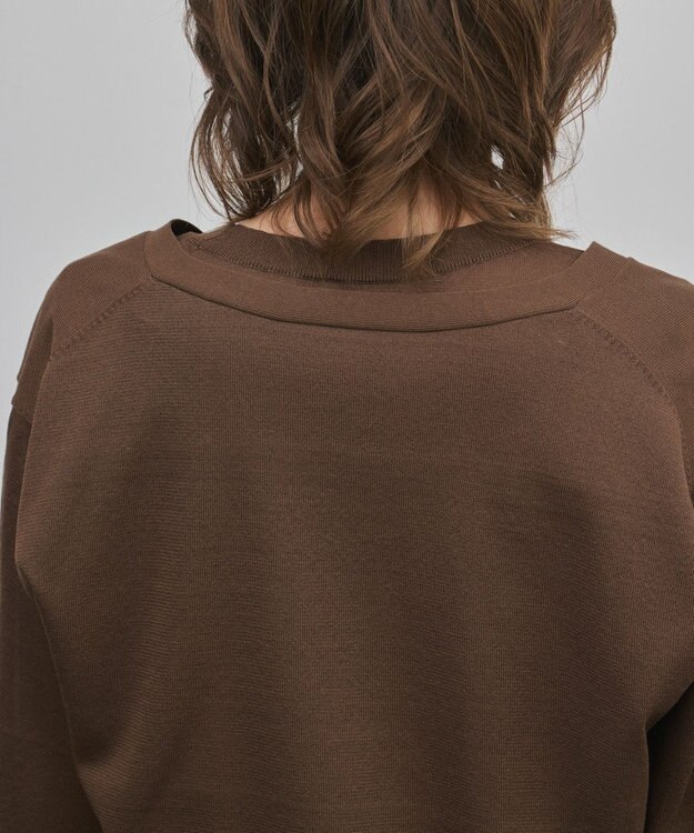 GRACE CONTINENTAL レイヤードニットトップ ブラウン