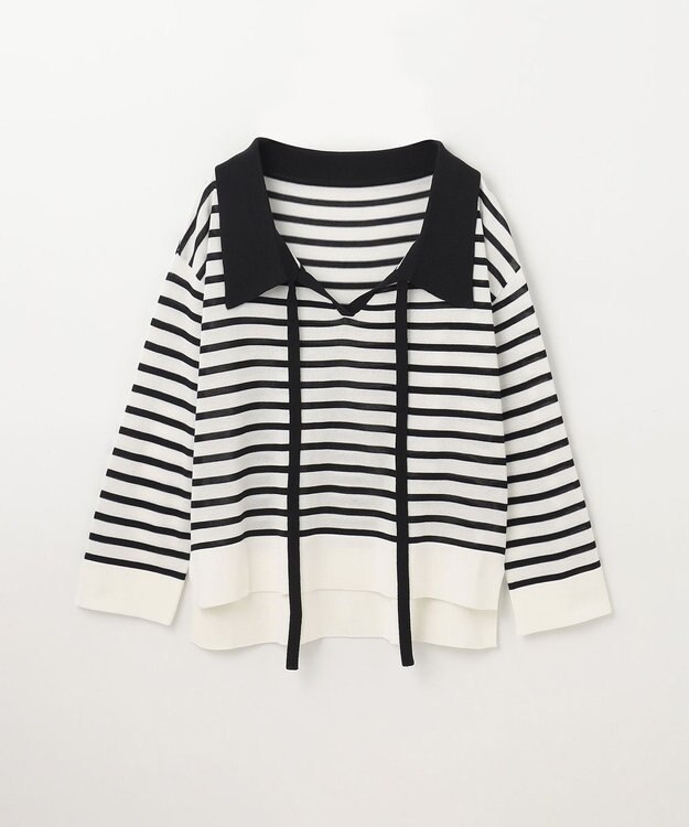 GRACE CONTINENTAL マリンボウタイニット ホワイト