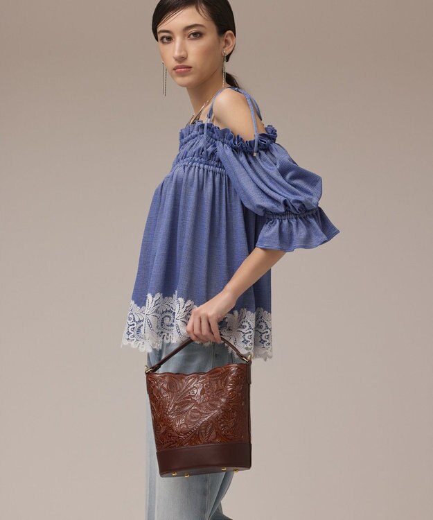 GRACE CONTINENTAL Mini Bucketbag タンブガッティ