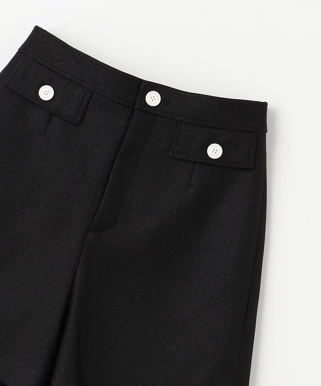 GRACE CONTINENTAL リネンタッチハーフパンツ ブラック