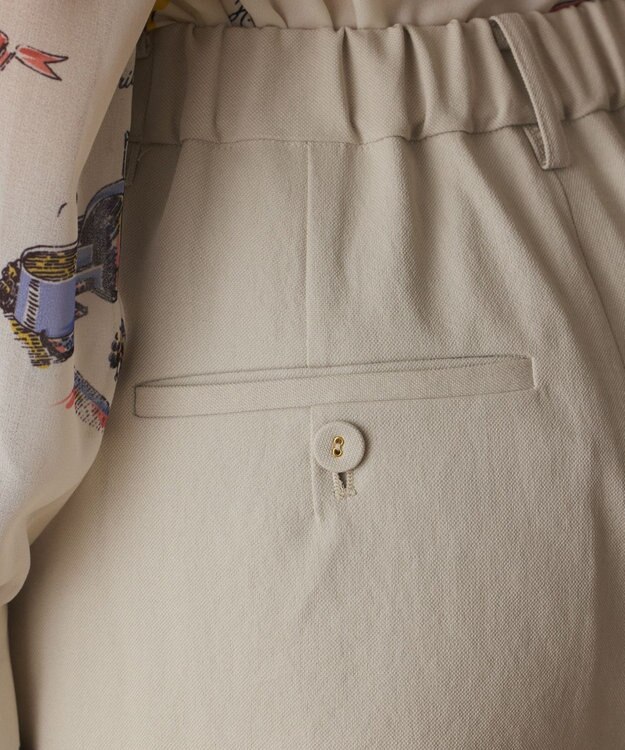 GRACE CONTINENTAL ストレッチフレアパンツ ベージュ