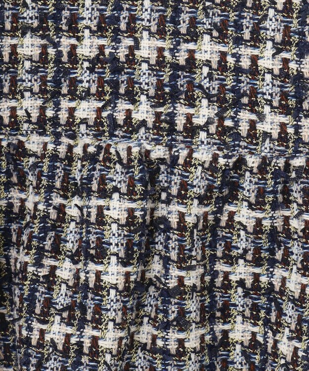 GRACE CONTINENTAL ツイードコンビワンピース ブラック