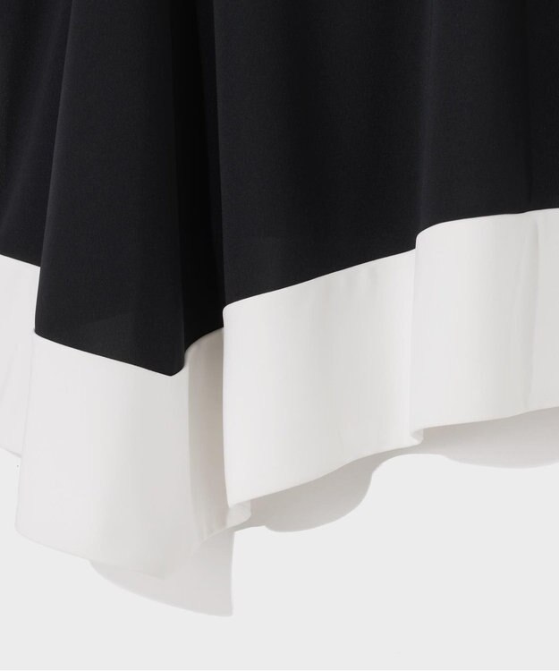 GRACE CONTINENTAL バイカラーアシメトップ ブラック