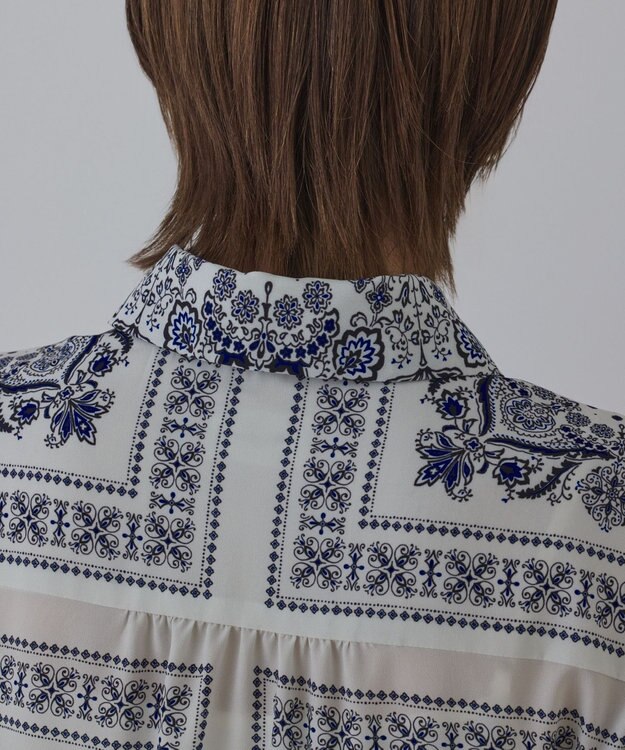 GRACE CONTINENTAL バンダナプリントシャツワンピース キナリ