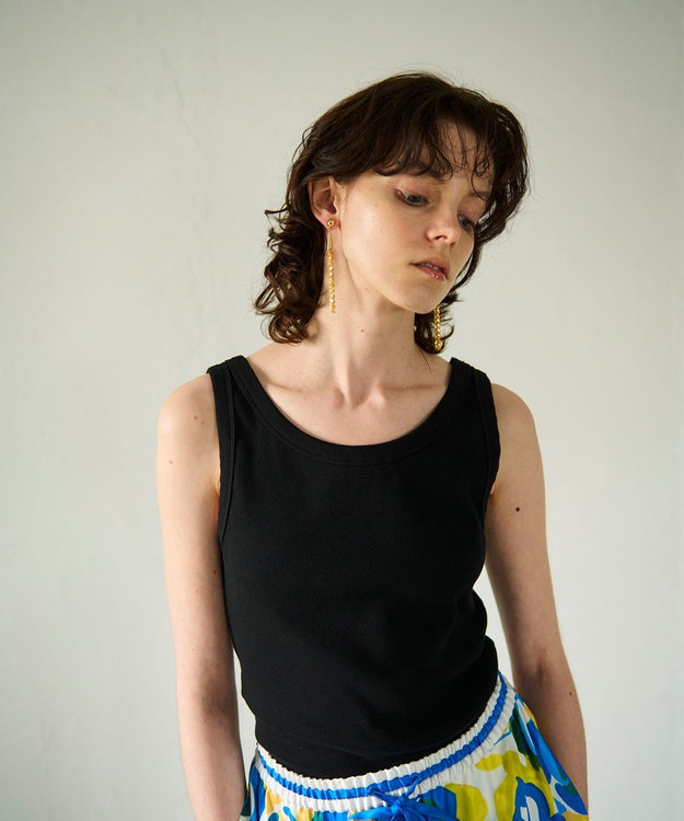 GRACE CONTINENTAL チェーンタッセルピアス ゴールド