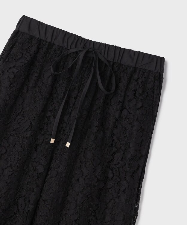 GRACE CONTINENTAL レースイージーパンツ ブラック