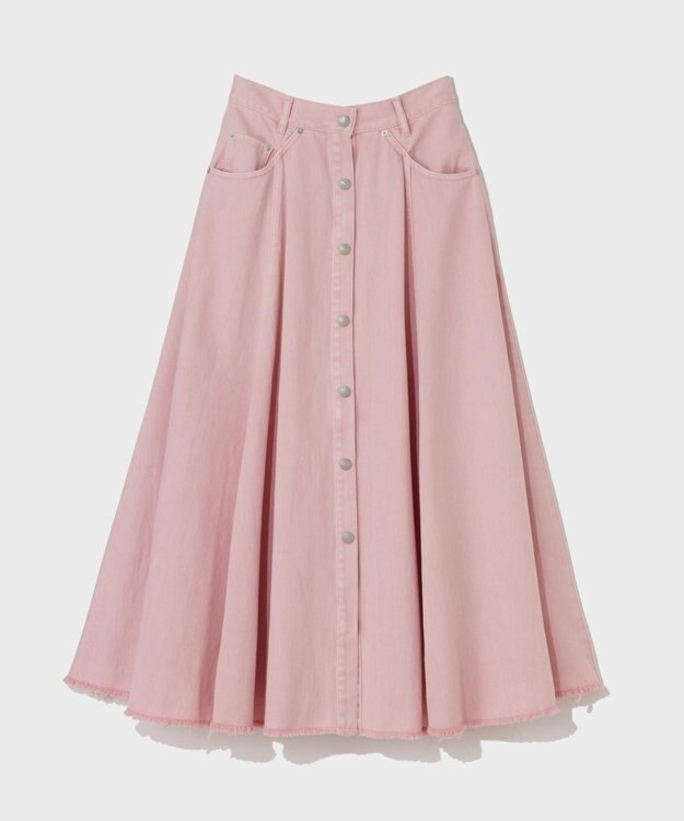 GRACE CONTINENTAL サーキュラーデニムスカート ピンク