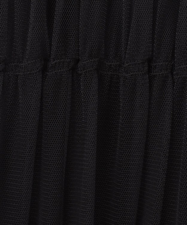 BCBG MAXAZRIA プリーツ ティアード チュール ブラック　ワンピース BCBG MAXAZRIA プリーツ ティアード チュール ブラック