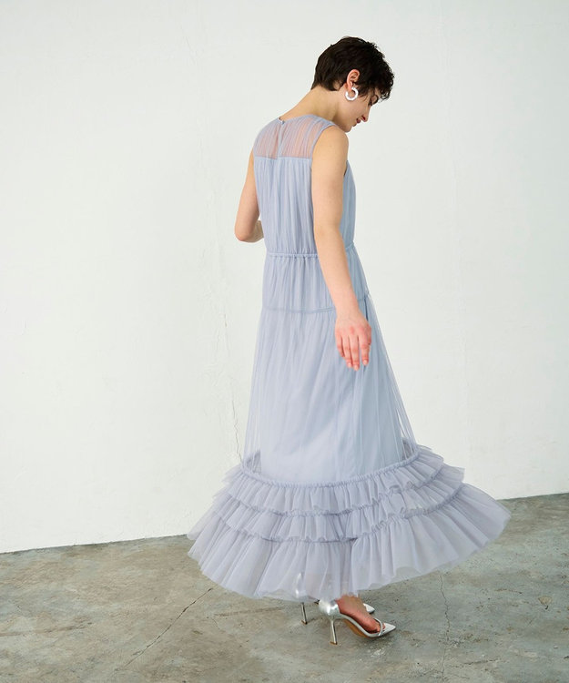 【美品】【34】Diagram チュール フラワー ワンピース レディース チュールフラワー刺繍ワンピース / GRACE CONTINENTAL | GRACE