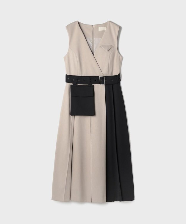 美品✨グレースコンチネンタル プリーツドッキングワンピース プリーツ ジャンスカ プリーツジャンパースカート / GRACE CONTINENTAL | GRACE