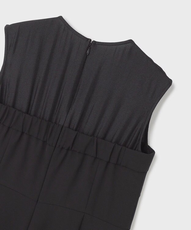 GRACE CONTINENTAL オーガン切替サロペ ブラック