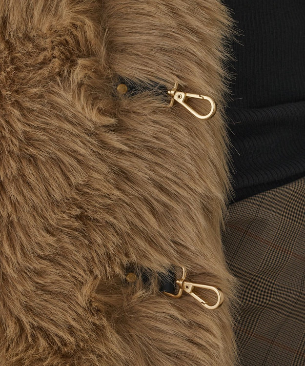 GRACE CONTINENTAL URBANCODE 衿付きジレ キャメル