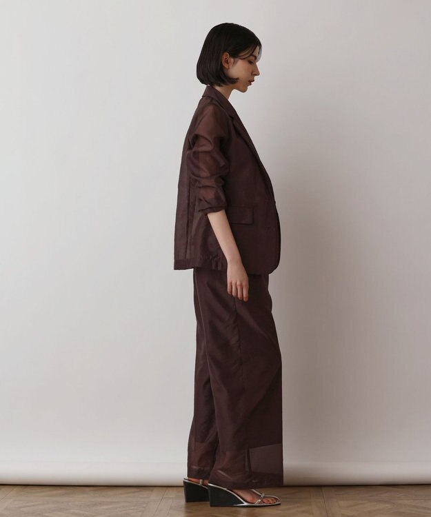 GRACE CONTINENTAL ブライトシアージャケット ブラウン