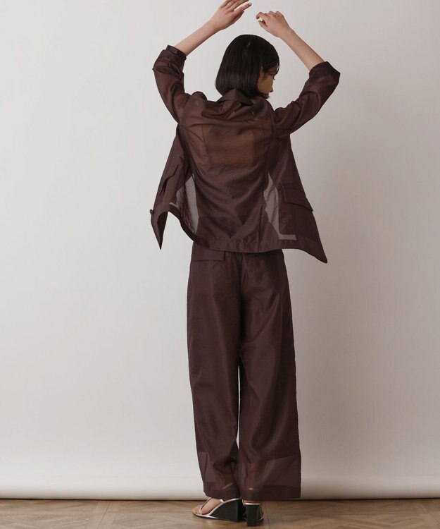 GRACE CONTINENTAL ブライトシアージャケット ブラウン