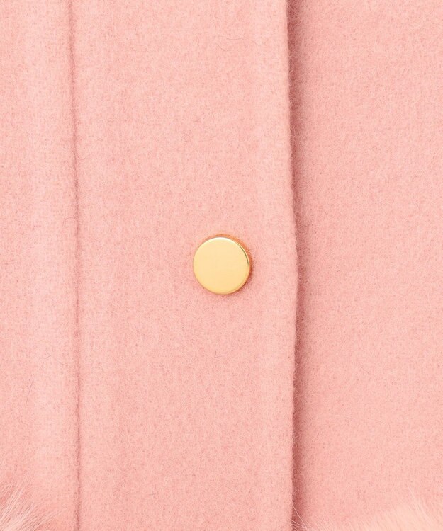 GRACE CONTINENTAL ファーポケットリバージャケット ピンク