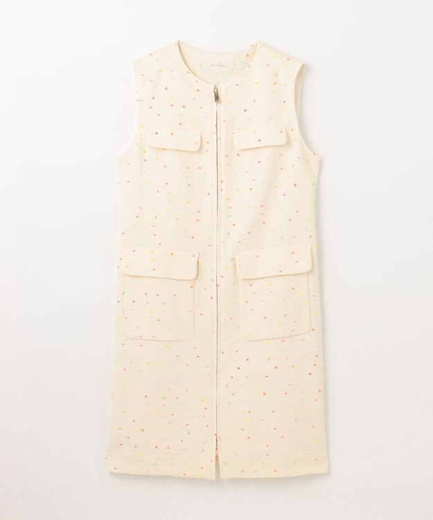 GRACE CONTINENTAL ネオンドットジャガードワンピース キナリ