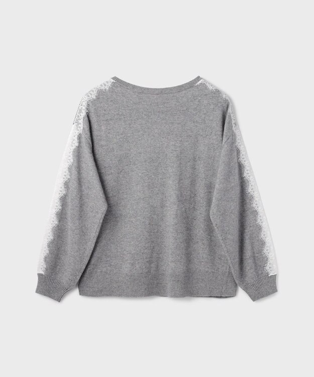 GRACE CONTINENTAL レーススリーブトップ グレー