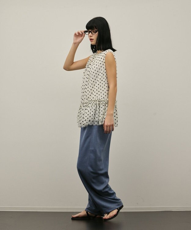 GRACE CONTINENTAL チュールティアードブラウス キナリ