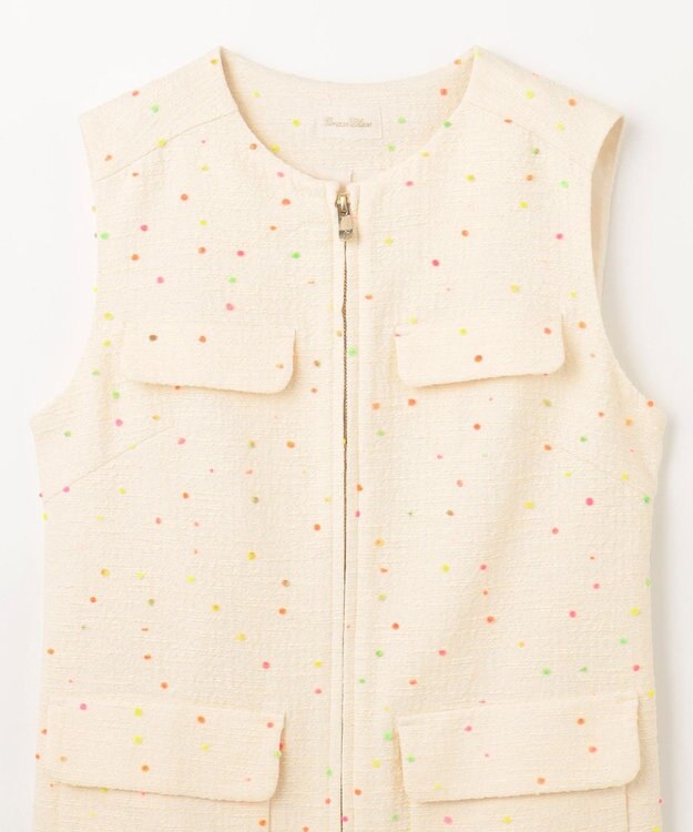 GRACE CONTINENTAL ネオンドットジャガードワンピース キナリ