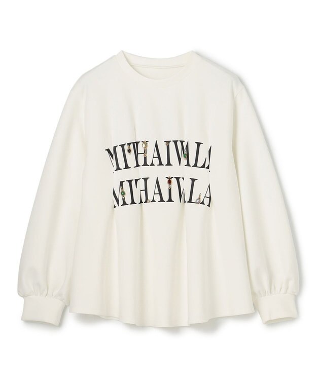 GRACE CONTINENTAL タックカットトップ ホワイト