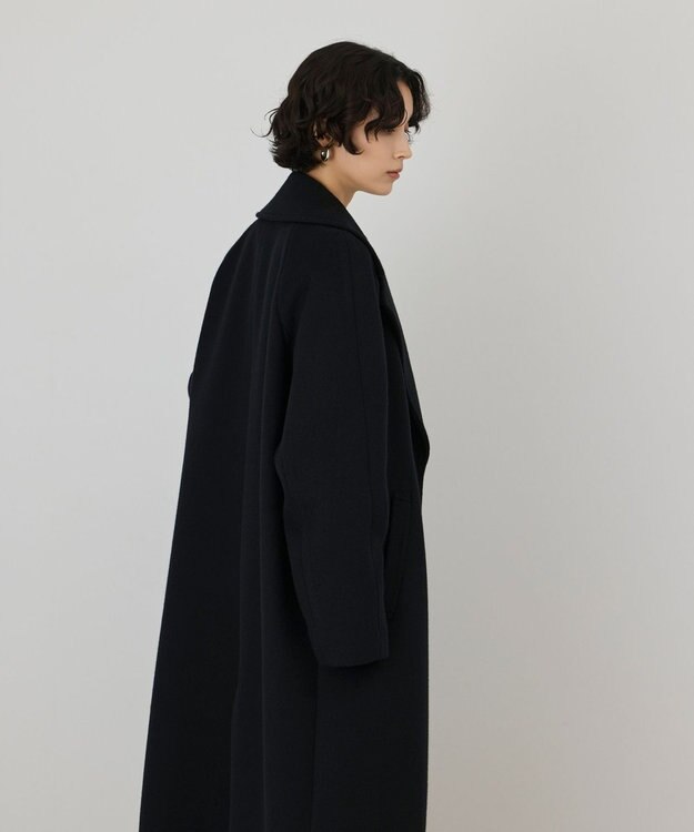 GRACE CONTINENTAL ウールビーバーロングコート ブラック