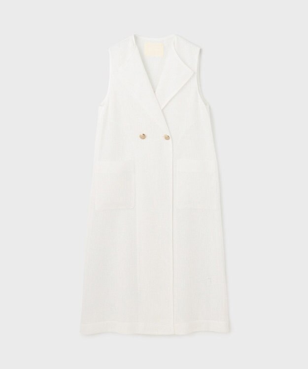 GRACE CONTINENTAL カラミロングジレ ホワイト