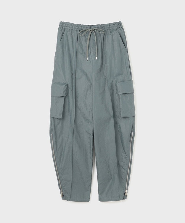 GRACE CONTINENTAL ナイロンジップカーゴパンツ グレー