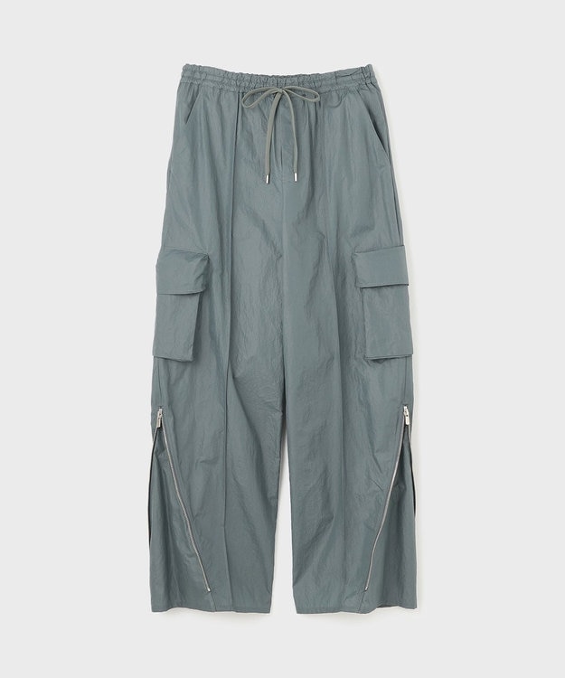 GRACE CONTINENTAL ナイロンジップカーゴパンツ グレー