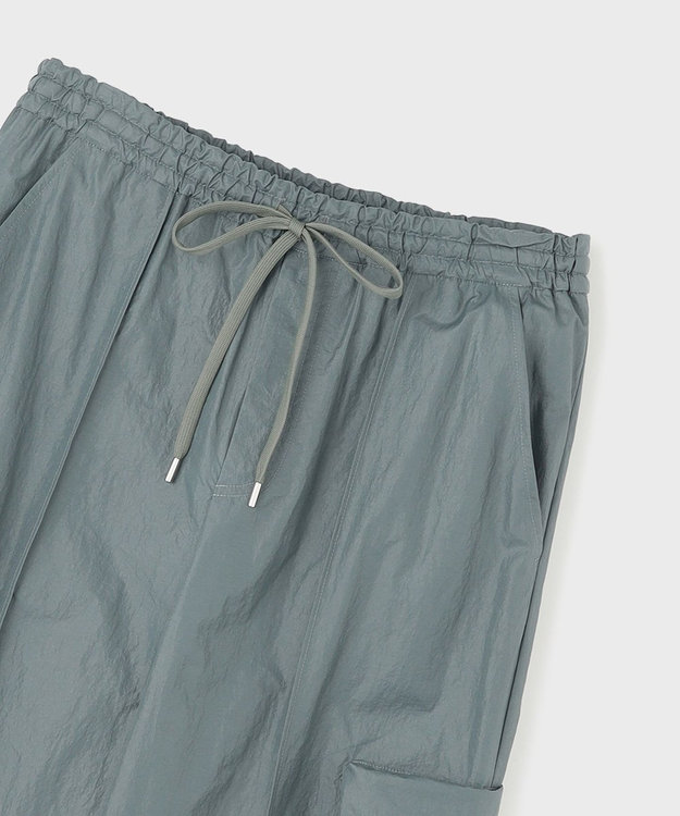 GRACE CONTINENTAL ナイロンジップカーゴパンツ グレー