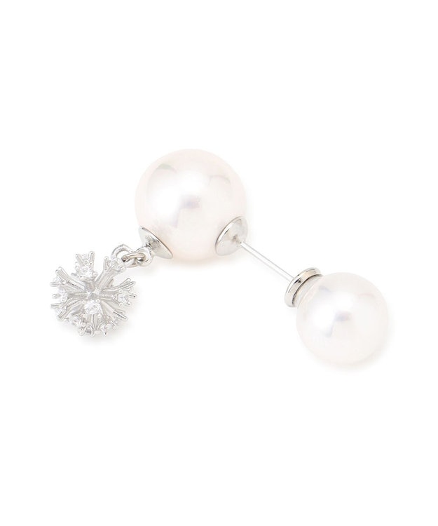 GRACE CONTINENTAL パールビジューピアス シルバー