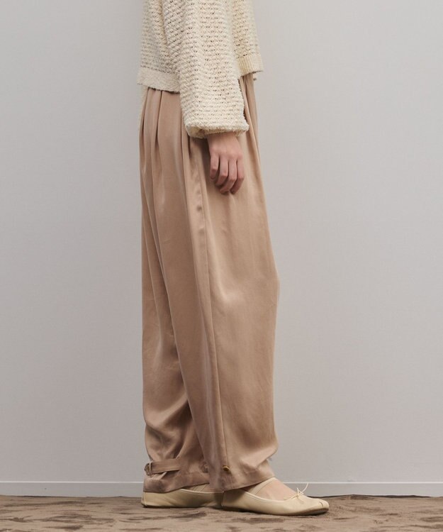 GRACE CONTINENTAL フィブリルバルーンパンツ ベージュ